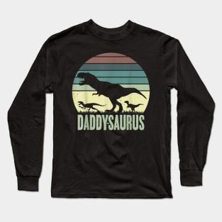 Daddy-saurus Fathers day Dad Papa Family Dinosaurs Matching Long Sleeve T-Shirt